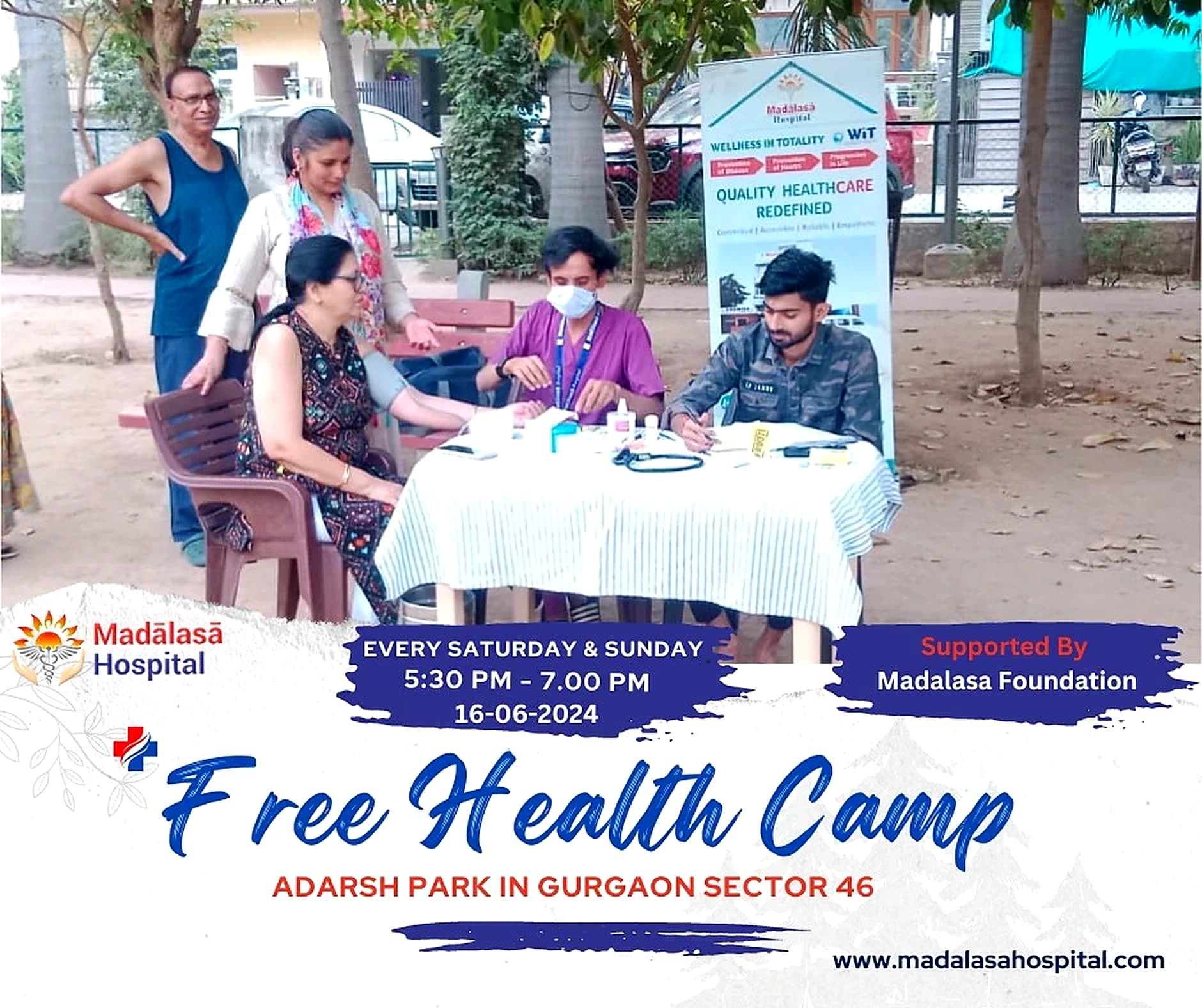 Free Health Camp 2024 — field moment 1